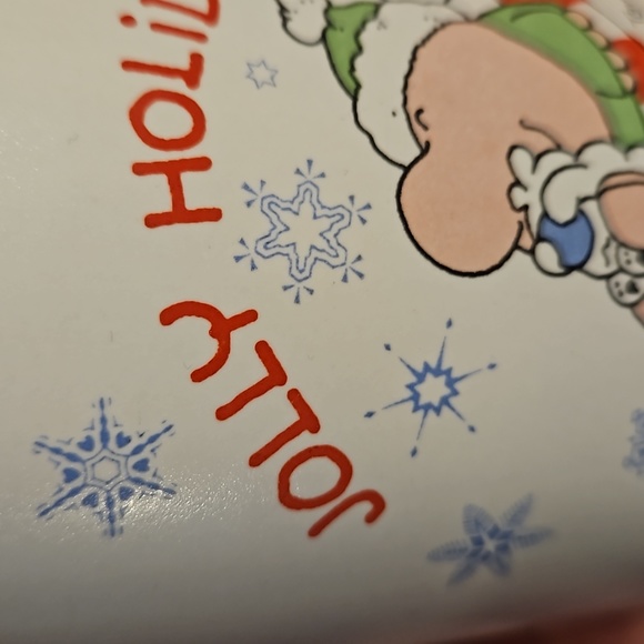 ZIGGY 'Jolly Holiday' by Tom Wilson Holiday Christmas snowflakes mug hot cocoa - Picture 10 of 10